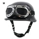 thumbnail image 5 of Riwesomey Casco de moto ABS, cúpula protectora de repuesto con estilo Vintage, 4 estaciones, cascos para hombres y mujeres, accesorios para la Gafas de moto Negro brillante Tipo 3 METRO, 5 of 6