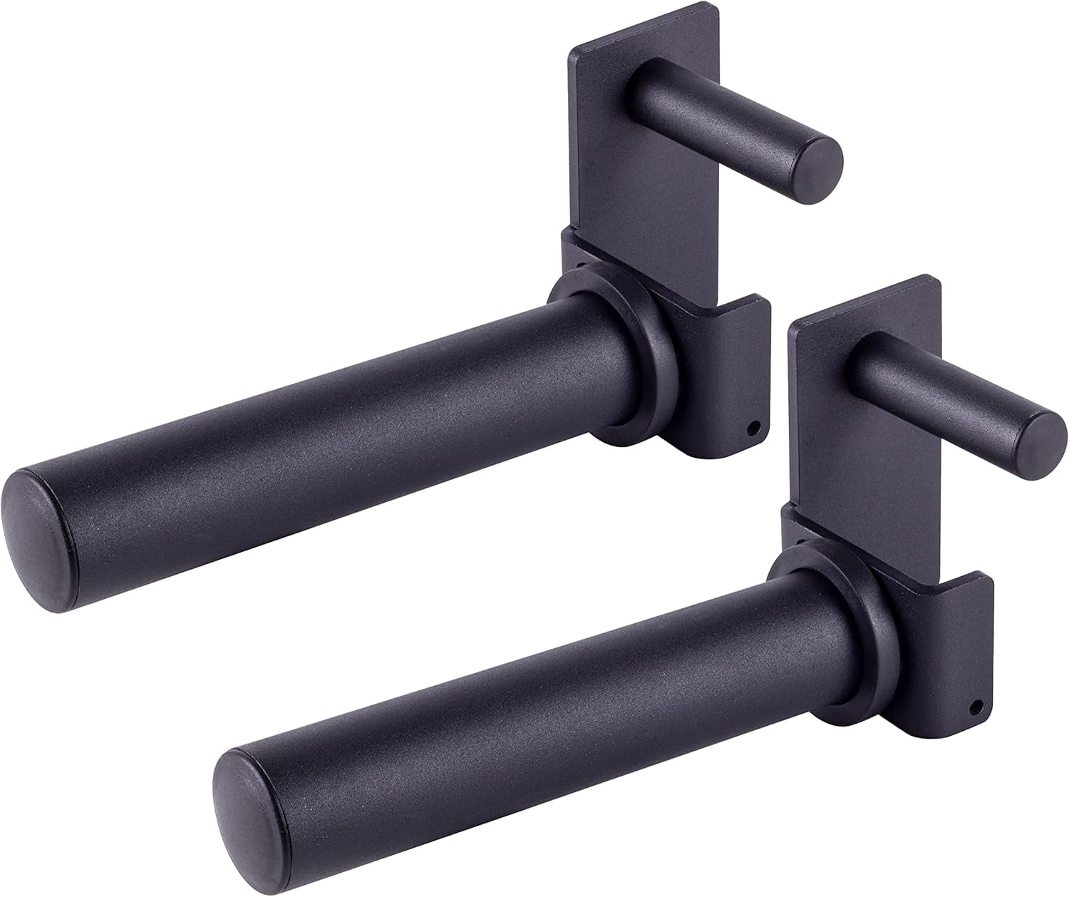 Olympic Weight Plate Holder for Power & Squat Racks – Fits 2x2, 2.33x2.33, 3x3 Inch Tubes, 1" Hole – Storage Horns for Weight Plates on Power Rack – Pair