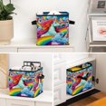 thumbnail image 6 of Robot Unicorn Attack Foldable Cube Organizer with Handle, 10.8"x10.5"x10.6", Large Capacity Storage Box and Organizer Bins, 6 of 6