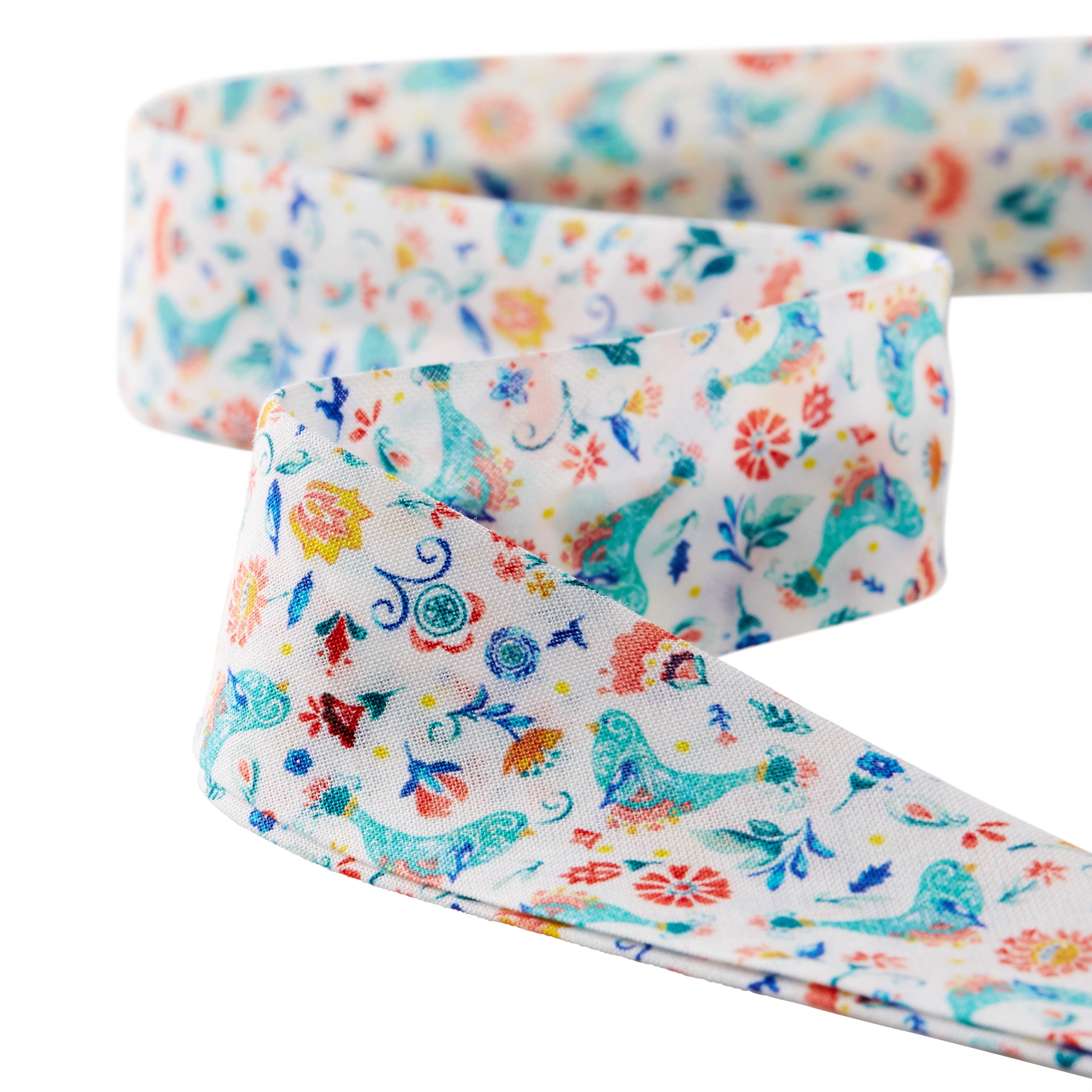 The Pioneer Woman Mazie Double Fold Cotton Quilt Binding Ribbon, 7/8" x 25 Yards