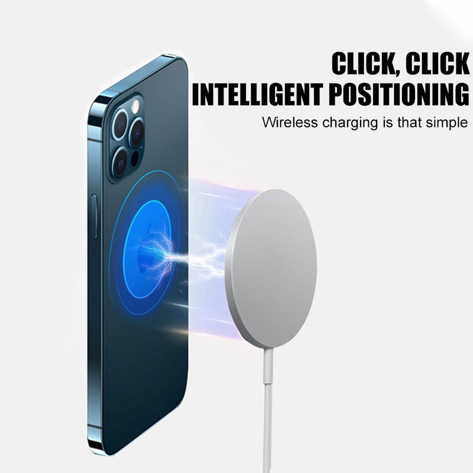 Amerteer Magnetic Wireless Charger, Fast Wireless Charger Compatible with Mag-Safe Charging, Wireless Charging Pad Compatible with iPhone 12/12 mini/12 Pro/12 Pro Max/AirPods Pro