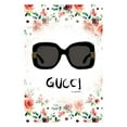 thumbnail image 5 of FASHION GLAM SUNGLASSES FLOATING IN FLOWERS - 14"x14" Canvas Artwork 16 x 20, 5 of 5