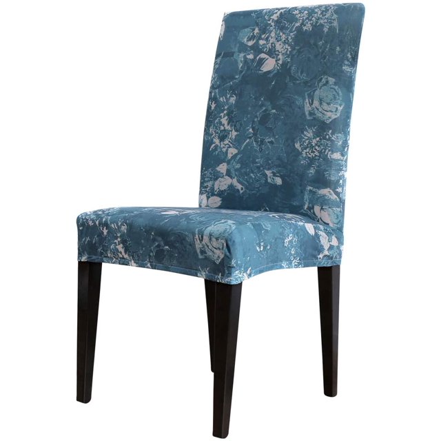 Chair Covers Stretch Dining Chair Covers Removable High Back Chair Protective for Dining Room Kitchen Banquet Party Decoration (T-Blue, 1 PCS)
