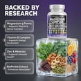 thumbnail image 3 of Clean Nutraceuticals Magnesium Complex with Magnesium Glycinate Citrate Malate Oxide Taurate Aspartate Orotate & Mag Chloride, Zinc Copper Manganese & Vitamin C B1 B2 B6 B12 Complex - 1Pack, 3 of 8