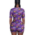 thumbnail image 4 of AMERTEER Pyjama de Combinaison à Manches Courtes à Col en V Profond pour Femme, 4 of 4