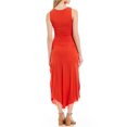 thumbnail image 2 of Sanctuary Clothing Womens Hankerchief Hem Midi Dress, Orange, X-Large, 2 of 2