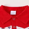 thumbnail image 4 of Toddler Baby Boy Fourth of July Outfit Letter Embroidery USA T-Shirt Casual Solid Color Shorts Sets Infant Summer Clothes,Red, 4 of 6