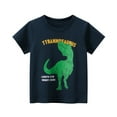 thumbnail image 3 of YTDSCS Toddler Boys Cotton Short Sleeve T-Shirt Baby Dinosaur Print Graphic Tees Summer Crewneck Bottoming Shirt for Kids 1- 9 Years, 3 of 9