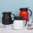 thumbnail image 3 of Yazoeia Thermal Carafe Stainless Steel Double Walled Vacuum Insulated Coffee Pot with Press Button For Coffee Milk Tea CJC912-129609, 3 of 9