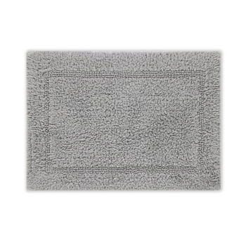 Better Homes & Gardens Bath Rug Cotton Reversible Washable, 17" x 24", Soft Silver