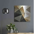 thumbnail image 6 of Luxe Metal Art 'Gold Polygon Wall I' by Alonzo Saunders, Metal Wall Art, 24"x24", 6 of 7