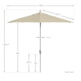 thumbnail image 5 of California Umbrella 9' Patio Umbrella in Beige, 5 of 5