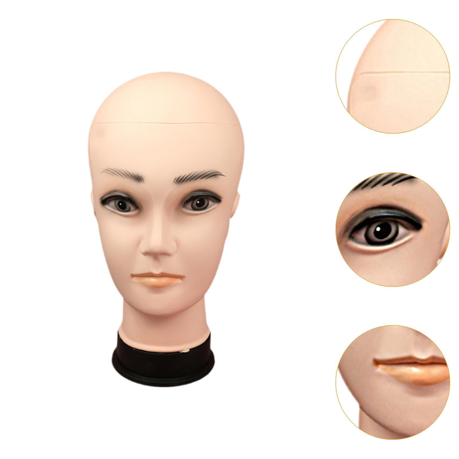Bothyi Male Bald Mannequin Head Lightweight Wig Holder for Hats Hairpieces Earrings