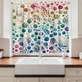thumbnail image 3 of Ambesonne Leopard Print Kitchen Curtains, Colorful Spotted Dots, 55"x36", White Multicolor, 3 of 3