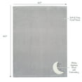 thumbnail image 3 of Lambs & Ivy Goodnight Moon Gray Appliqued and Embroidered Fleece Baby Blanket, 3 of 8