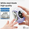 thumbnail image 3 of 2-in-1 Electric Nail Clipper & Trimmer, 360° Rotary Automatic Baby Nail Clipper With Safe Anti-Splash Design, Painless Toe & Fingernail Care For Kids, Adults, Seniors,White, 3 of 8