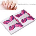 thumbnail image 3 of Autocollant de Formes d'Art de l'Ongle, 100pcs Autocollants d'Extension de Forme d'Ongle Auto-Adhésif Conseils d'Ongle Guide Autocollant Manucure Outils Rose Rouge, 3 of 5