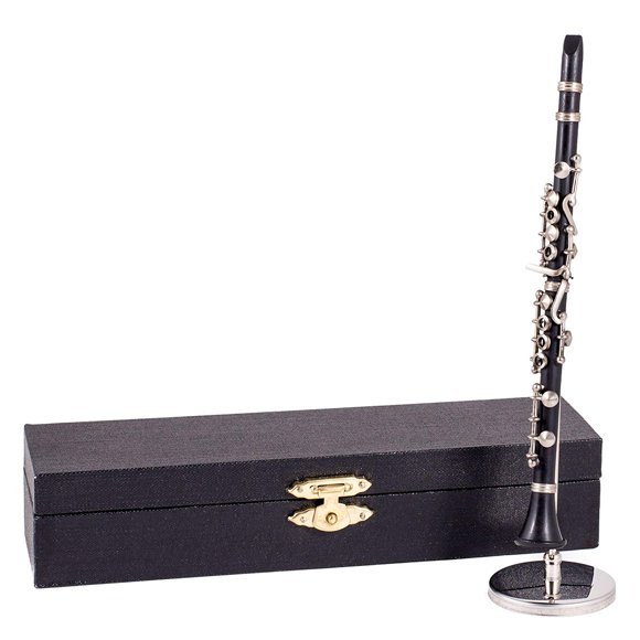 Broadway Gifts 6.25 inch Black Clarinet with Case