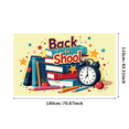 thumbnail image 3 of Back to School Banner Decor Educational Party Supplies Classroom Decorations Large Welcome Backdrop Background Display School Event, 3 of 4