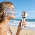 thumbnail image 2 of YYV Handheld USB Rechargeable Portable Fan Quiet Personal Cooling Mini Fan for Travel Office Student Outdoor Use Small Handheld Fan with Adjustable Speeds, 2 of 7