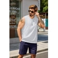 thumbnail image 4 of COOFANDY Men Casual Sleeveless Tank Top Cotton Gym Muscle Tee Shirts Casual Summer Tanks White, 4 of 7