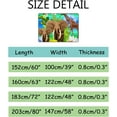 thumbnail image 2 of SKYSONIC Area Rug Jungle Elephants Giraffes and Exotic Flowers Nursery Rug Floor Mat Kids Playing Mat for Living Room Bedroom, 72x48 in, 2 of 6