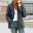 thumbnail image 2 of NAFUU Jackets For Women Trendy Womens Full-Zip Thermal Jacket With Pockets Lightweight Warm Autumn Winter Coat Outerwear Warm Winter Jackets, 2 of 6