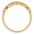 thumbnail image 5 of 0.1 ct Brilliant Round Cut Simulated Red Diamond 18K Yellow Gold Stackable Band SZ 9, 5 of 6