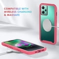 thumbnail image 3 of Compatible with Redmi Note 12 5G Case for Women Men, Shockproof Xiaomi Redmi Note 12 5G Protective Case Clear Phone Case Support Wireless Charging Cases (Rose Red), 3 of 14