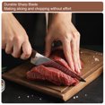 thumbnail image 4 of Kitchen Knife Set with Block, 6 Pcs Stainless Steel Chef Knife Set, Knife Block Set, Black, 4 of 6