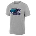 thumbnail image 2 of Men's Gray Charlotte Hornets Noches Training T-Shirt, 2 of 3