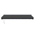 thumbnail image 6 of Semi-Cassette Motorized LED Luxury Patio Awning - 16 x 10 Ft - Onyx Black - Moroccan Collection, 6 of 8