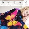 thumbnail image 3 of HENGT  Butterfly Blanket, Butterfly Gifts for Women and Girls, Colorful Butterfly Throw Blanket, Ultra Soft Butterfly Stuff for Couch Bed Home Decor, Butterfly Lovers Gift Ideas,, 3 of 6