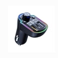 thumbnail image 2 of Car Bluetooth 5.0 FM Transmitter MP3 Player, PD 20W + USB Fast Charging, Hands-Free Call U-Disk Music Play, Digital Display Voltage Monitor, Universal 12V/24V for Car Truck SUV Android iOS, 2 of 8