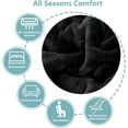 thumbnail image 2 of EVNELE Black King Size Blankets, Fuzzy Lightweight Warm Throw Blanket for Couch, Sofa, Pet, Bed, 90 x 108 inch, 2 of 6