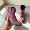 thumbnail image 2 of Taqqpue Women Ankle Booties Women's Middle Ankle Boots Short Boots Casual Shoes for Women, 2 of 9
