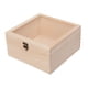 thumbnail image 2 of Caja de madera para exhibición de joyas, caja de regalo sin terminar con tapa de vidrio para dulces 23cmx23cmx12cm, 2 of 9