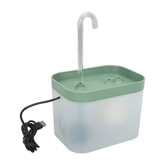 Cat Water Fountain, Quiet Pet Drinking Fountain For Cats Transparent Turquoise