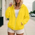 thumbnail image 6 of UAYOTSE Womens Zip Up Hoodies Fleece Jackets Oversized Sweatshirts Fall Fashion Outfits 2025 Sweaters Winter Clothes(G30-Yellow,3XL), 6 of 9