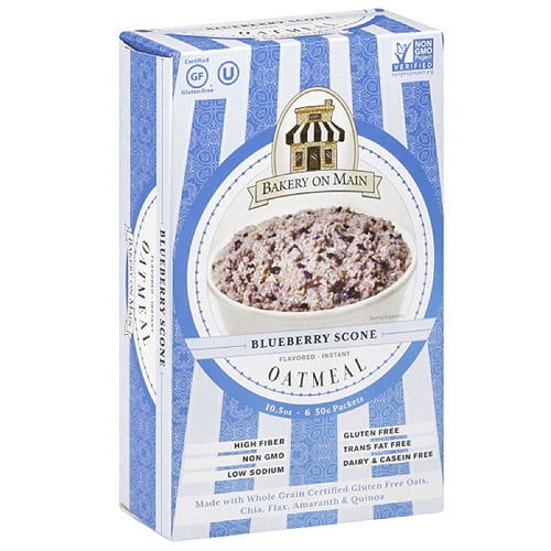 Bakery on Main Blueberry Scone Oatmeal, 10.5 oz, (Pack of 6) by