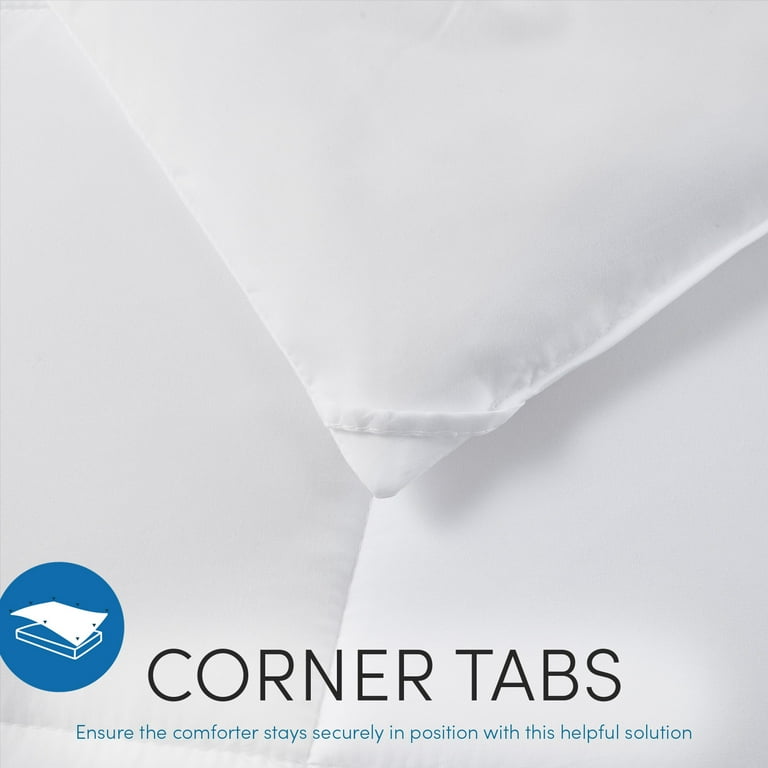 Nestl All-Season Queen Comforter – Lightweight, Quilted Down Alternative Duvet Insert With Corner Tabs