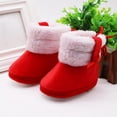 thumbnail image 3 of URMAGIC Baby Boys Girls Fleece Winter Warm Snow Boots Soft Sole Crib Shoes Booties for Newborn Infant Toddler 0-18 Months, 3 of 12