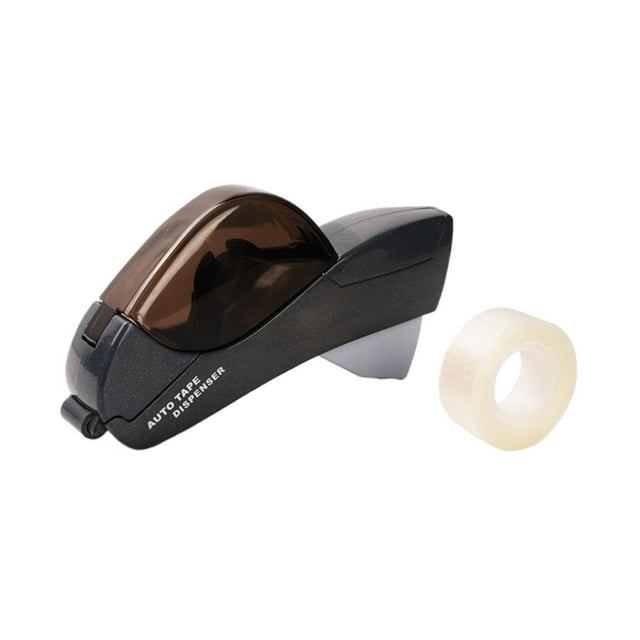 Clearance! Automatic Tape Dispenser Hand Held One Cutter for Gift Wrapping Scrap Book Tape Rainbow Masking Tape Clear Tape Sellotape Sellotape Roll Cartoon Tapes Scrapbooking Hand Accou Black