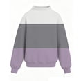 thumbnail image 3 of Abcomgle Sweatshirts for Girls 14-16 Cute Mock Neck Long Sleeve Girls Pullover Sweatshirt Trendy Colorblock Sweaters for Teens Fleece Winter Clothes for Tween Girls, 3 of 4
