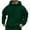 Green, variant on Stamzod Men's Pullover Hoodies Fleece Lined Long Sleeve Drawstring Hip Hop Streetwear Solid Warm Up Casual Hooded Sweatshirts with Pockets