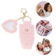 thumbnail image 4 of Unique Bargains 1 Pc Handbag Charms Keychains Heart Mirror Lipstick Bag Bag Accessories Pink, 4 of 6
