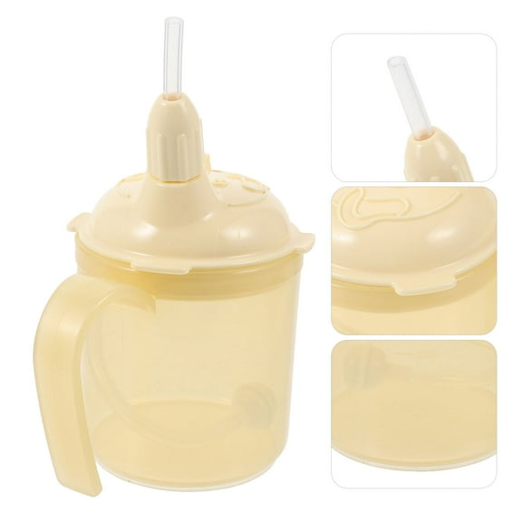 Supvox Back to School Leak Proof Drinking Cup Yellow Sturdy Materials 1 Set