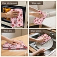 thumbnail image 6 of 2 Pcs Funny Kitchen Towels,Pink Cow Strawberry Pattern Microfiber Dish Towels,Kitchen Tea Towels,Kitchen Towel Set (18" X 26"), 6 of 7
