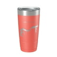 thumbnail image 1 of Lake Ocoee Map Tumbler Travel Mug Insulated Laser Engraved Coffee Cup Tennessee 20 oz Coral, 1 of 1