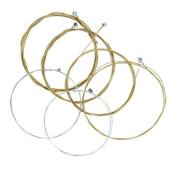 SASABAXI 6Pcs Guitar String Nickel Steel for Acoustic and Folk Guitars